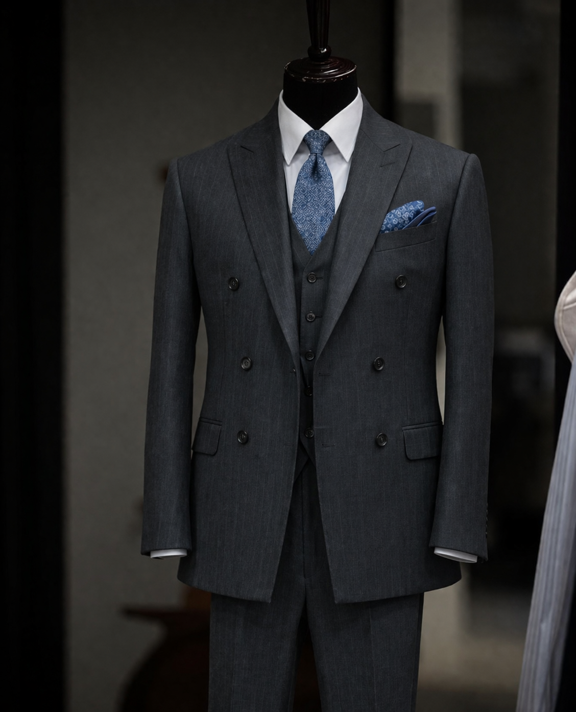Fato social masculino elegante slim fit – luxo executivo