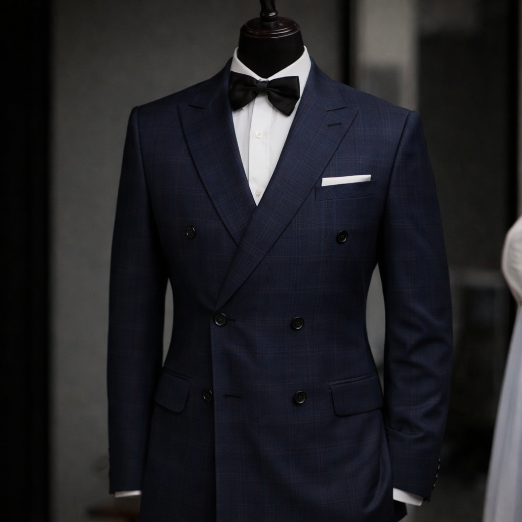 Fato masculino preto elegante luxo – Tuxedo clássico