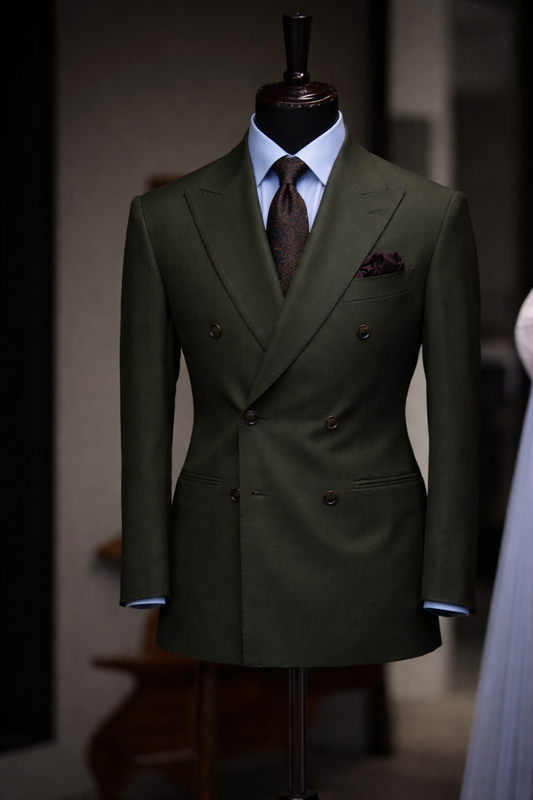 Fato Masculino Premium Verde Escuro – Corte Slim Elegante