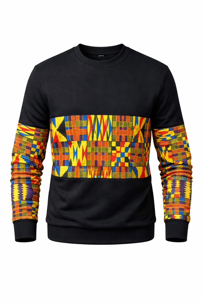 Sweatshirt African Heritage Kente – Ateliê Paradoxo