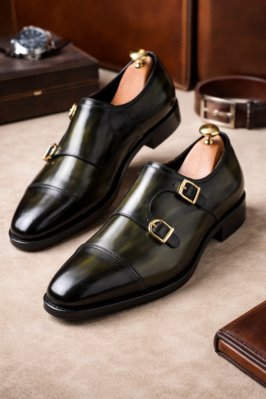 Sapato Social Double Monk Premium
