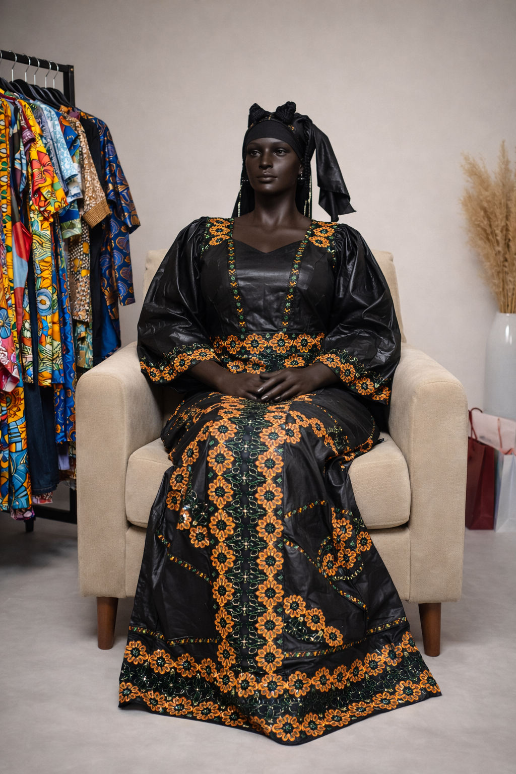 Vestido BVM Royal Essence – Noir Dourado