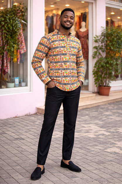 Camisa Afro Heritage Premium – Ateliê Paradoxo
