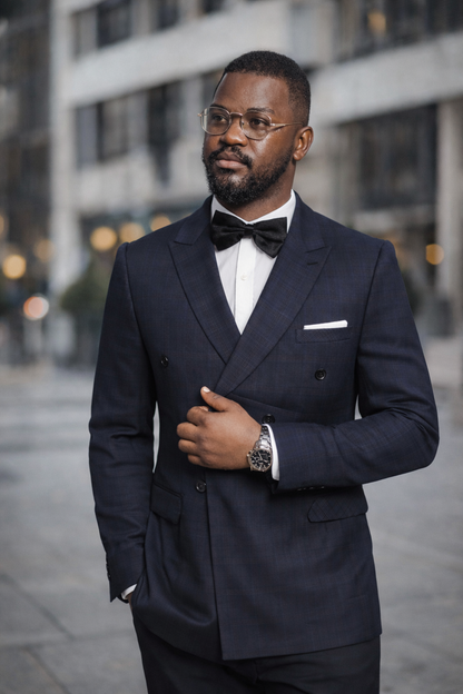Fato masculino preto elegante luxo – Tuxedo clássico