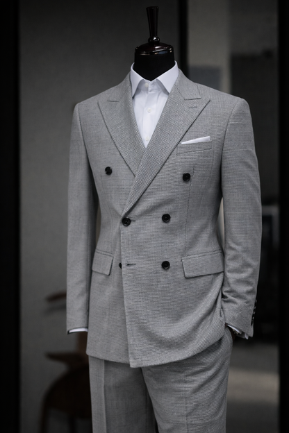 Fato masculino cinza elegante – moderno slim fit